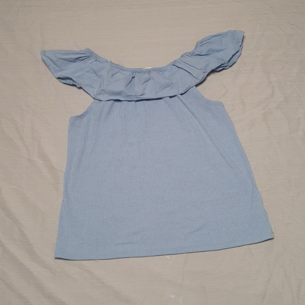 Off the Shoulder Girls Sleeveless Shirt